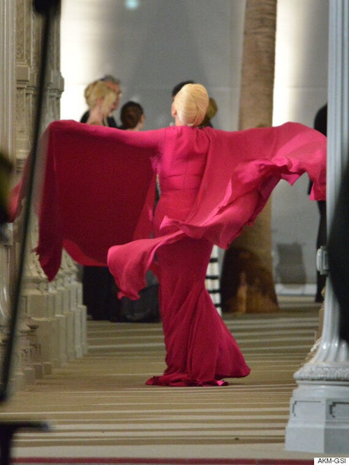 Lady Gaga Films 'American Horror Story: Hotel' In Gorgeous Fuchsia Dress,  Makes Us Cry Out: 'YASSSSSSSSSS!' (PICS) | HuffPost UK Entertainment