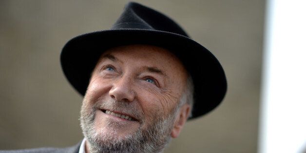 BRADFORD, ENGLAND - APRIL 24: The Respect Party's George Galloway poses for a portrait during election campaigning on April 24, 2015 in Bradford, England. Britain goes to the polls in a General Election on May 7. (Photo by Nigel Roddis/Getty Images)