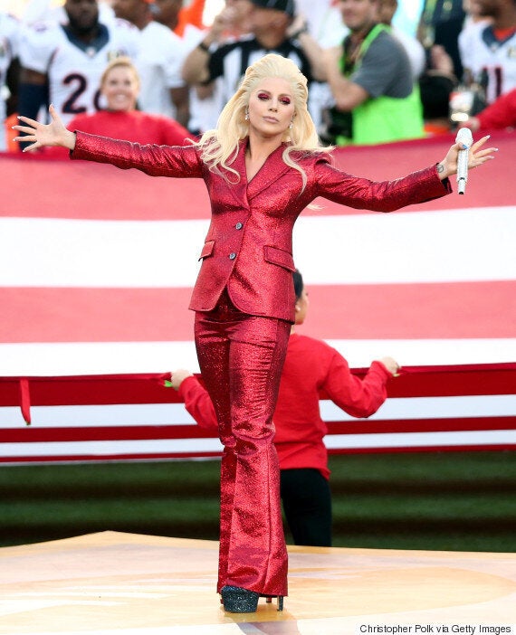 Lady Gaga wows the audience at Super Bowl Half Time Show as she