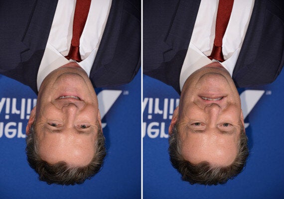 optical illusion face upside down