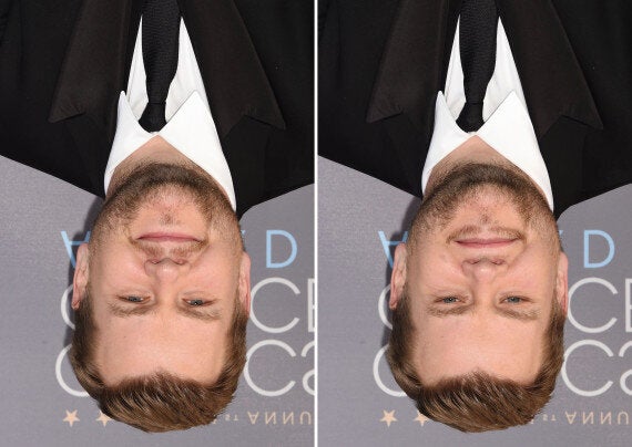 optical illusion face upside down