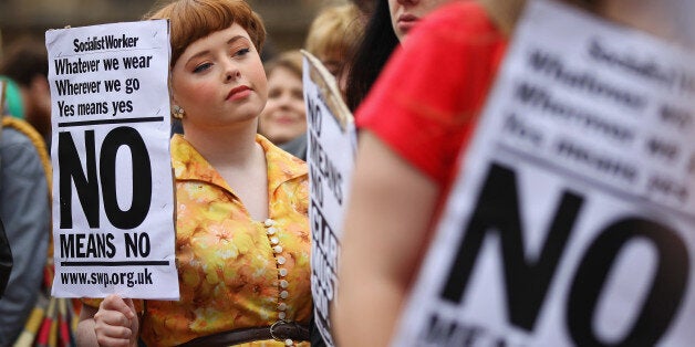 Glasgow's first ever 'slut walk' in 2011 in a bid to raise awareness about commonly-held attitudes towards rape and sexual assault