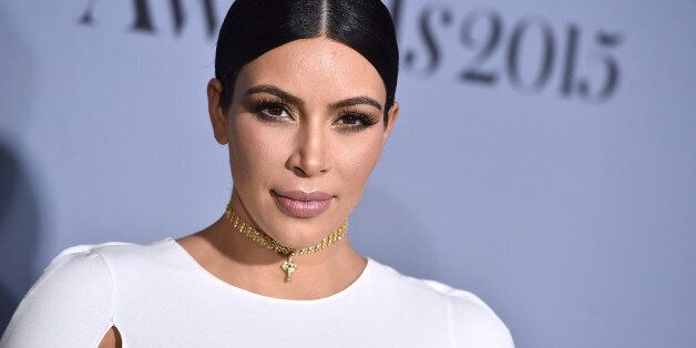 Kim Kardashian arrives at the inaugural InStyle Awards at The Getty Center on Monday, Oct. 26, 2015, in Los Angeles. (Photo by Jordan Strauss/Invision/AP)