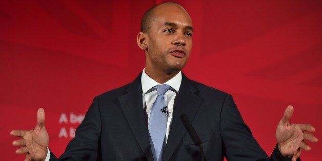 (FILES) In this April 9, 2015 file photo, British Shadow Business Secretary Chuka Umunna speaks during the launch of the Labour Party Education Manifesto for the general election in central London. Rising political star Chuka Umunna announced May 12, 2015 he will run for leadership of Britain's Labour Party as it seeks to rebuild following last week's devastating election defeat. AFP PHOTO / BEN STANSALL (Photo credit should read BEN STANSALL/AFP/Getty Images)