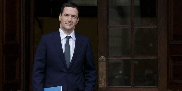 Britain's Chancellor of the Exchequer George Osborne leaves the Treasury for the House of Commons to deliver the his Autumn statement, in London, Wednesday Nov. 25, 2015. (AP Photo/Tim Ireland, Pool)