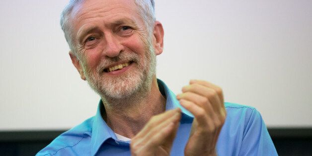 SOUTHAMPTON, ENGLAND - AUGUST 25: Labour Leadership Candidate Jeremy Corbyn applauds as he speaks at a rally for supporters at the Hilton at the Ageas Bowl on August 25, 2015 in Southampton, England. Jeremy Corbyn remains the bookiesÃ favourite to win the Labour leadership contest which will be announced on September 12 after the ballots close on September 10 (Photo by Matt Cardy/Getty Images)