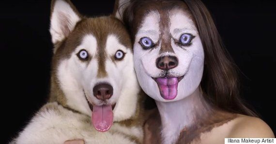 Husky Dog Face Paint Tutorial: Watch This Makeup Artist