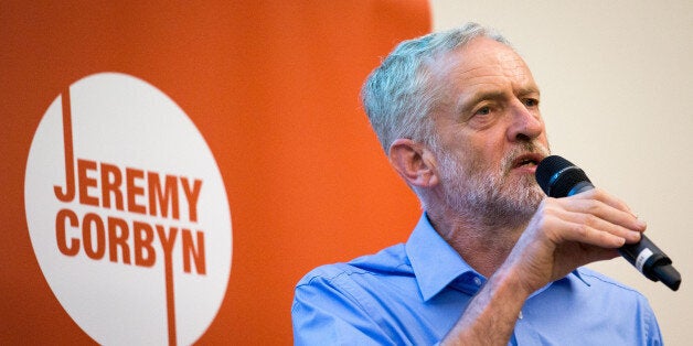 SOUTHAMPTON, ENGLAND - AUGUST 25: Labour Leadership Candidate Jeremy Corbyn speaks at a rally for supporters at the Hilton at the Ageas Bowl on August 25, 2015 in Southampton, England. Jeremy Corbyn remains the bookies favourite to win the Labour leadership contest which will be announced on September 12 after the ballots close on September 10 (Photo by Matt Cardy/Getty Images)