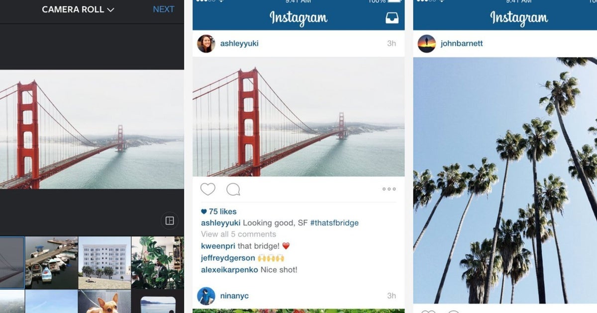 Instagram Introduce Landscape And Portrait Crop Options In Addition To Traditional Square
