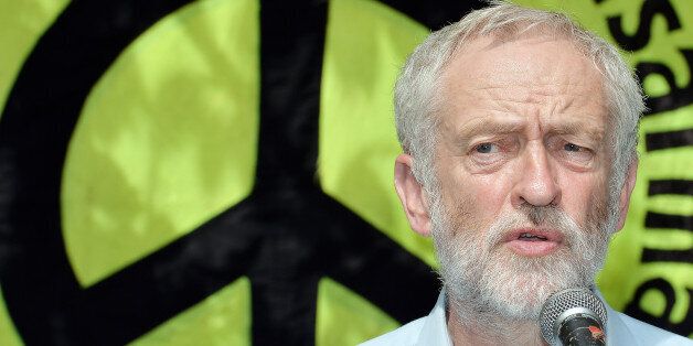 Jeremy Corbyn speaks during an event to mark the 70th anniversary of the Hiroshima bomb, in Tavistock Square, London.