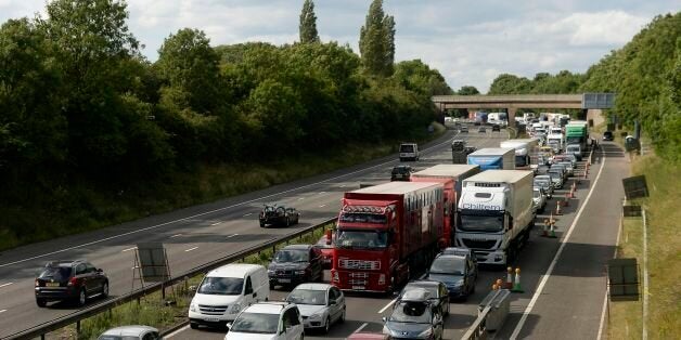 Tailbacks on the M6 in Staffordshire after a lorry fire closed the motorway for repairs due to the ferocity of the blaze melting the tarmac.