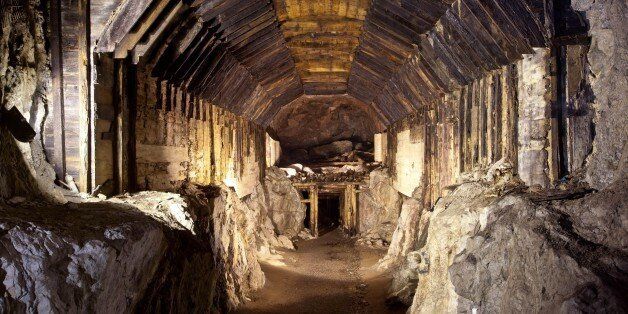 Part of a subterranean system built by Nazi Germany in what is today Gluszyca-Osowka, Poland. According to Polish lore, a Nazi train loaded with gold, and weapons vanished into a mountain at the end of World War II, as the Germans fled the Soviet advance