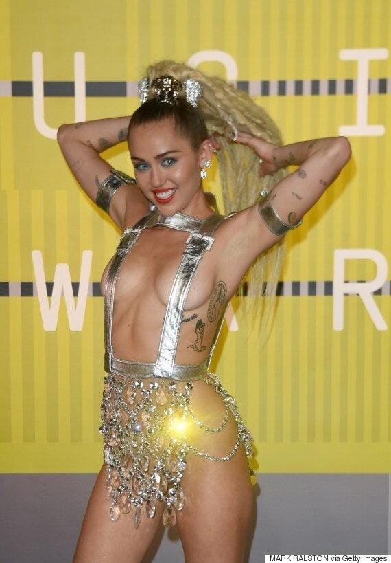miley cyrus 2015 mtv awards dress
