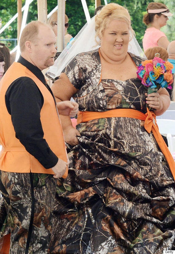 Lime green outlet camo wedding dresses