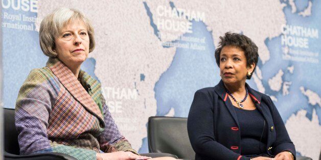 Theresa May and Loretta Lynch, US Attorney General