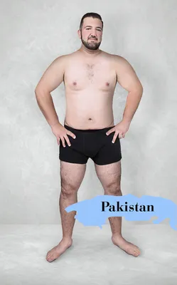 Man's body photoshopped to fit 19 country's body ideals