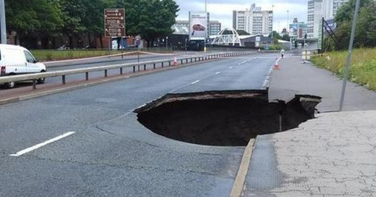 Another Manchester Sinkhole Opens Up Just Weeks After Huge Crater