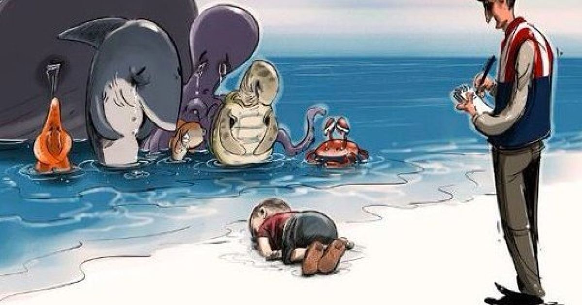 Alan Kurdi, Drowned Syrian 3-Year-Old, Mourned With Poignant Cartoons