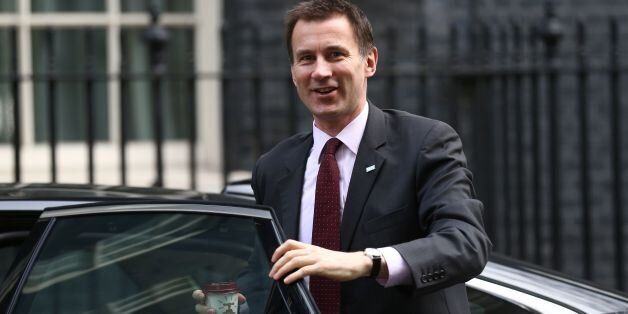 British Health Secretary Jeremy Hunt arrives at Downing Street in London on February 20 , 2016 for a meeting of the cabinet following Prime Minister David Cameron's return from EU negotiations in Brussels. Prime Minister David Cameron takes a deal giving Britain 'special status' in the EU back to London on February 20 hoping it will be enough to keep his country in the bloc as campaigning begins for a crucial in-out referendum. The British premier is expected to announce a date for the vote, lik