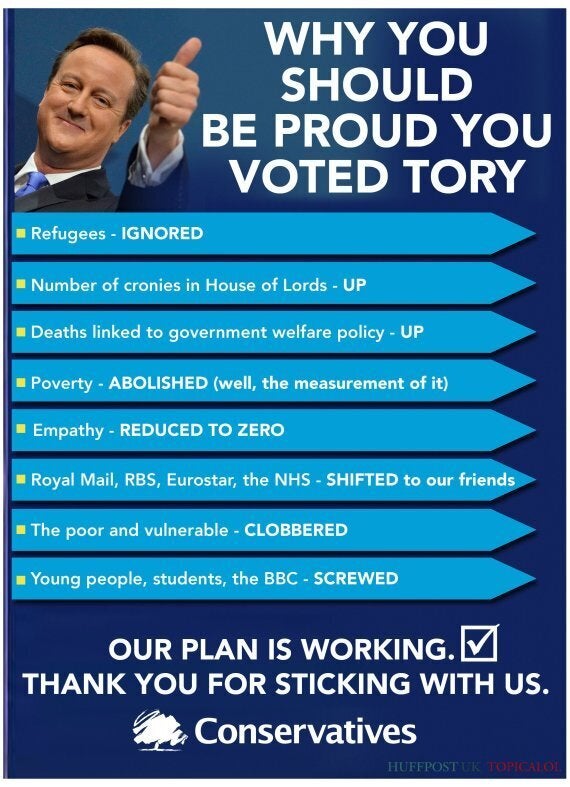 If Conservative Party Leaflets Were Honest HuffPost UK