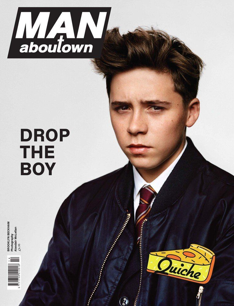 Brooklyn Beckham makes his modelling debut on the cover of Man About Town magazine