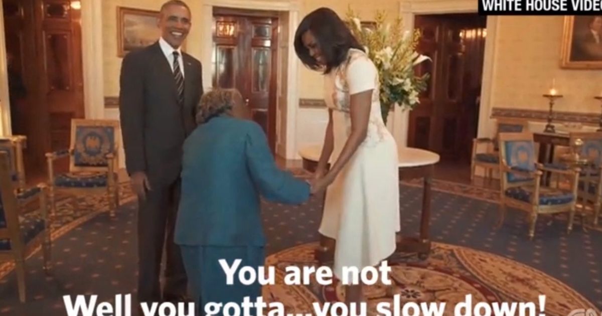 106 Year Old Woman Virginia Mclaurin Meets President Obama And Dances With Joy Huffpost Uk News 