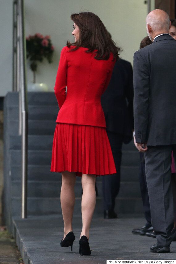Duchess Of Cambridge Wears Alexander McQueen Dress To Anna Freud Centre ...