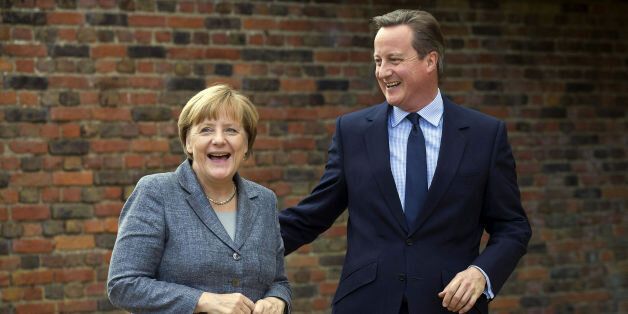 File photo dated 09/10/15 of Prime Minister David Cameron (right) with German Chancellor Angela Merkel, as Mr Cameron was braced for a showdown with EU counterparts over his renegotiation demands after the German chancellor warned she would not allow "discrimination" against migrants.