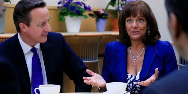 Prime Minister David Cameron and pensions minister Ros Altmann