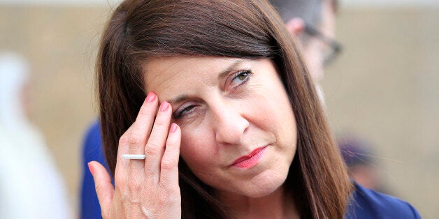 Labour leadership contender Liz Kendall visits the Gurdwara Sri Guru Singh Sabha Southall, west London. PRESS ASSOCIATION Photo. Picture date: Wednesday August 12, 2015. Photo credit should read: Jonathan Brady/PA Wire