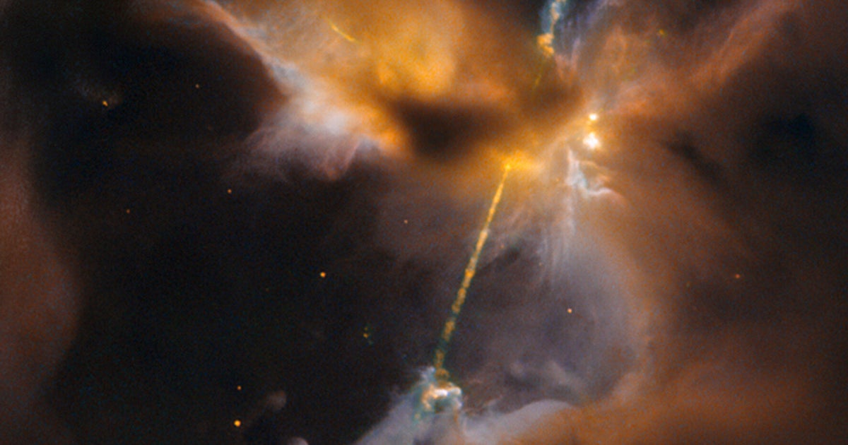 NASA's Hubble Telescope Discovers A Celestial 'Lightsaber' Created By A