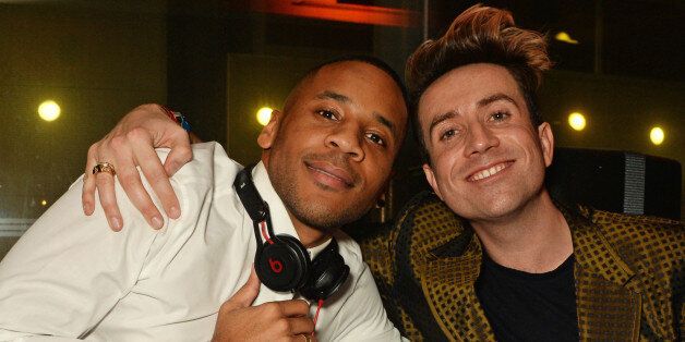 Reggie Yates and Nick Grimshaw attend the Universal Music BRIT Awards After-Party 2016