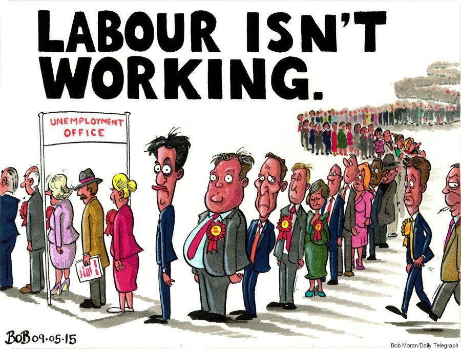 T working. Карикатуры the Daily Telegraph. Labour isn't working.