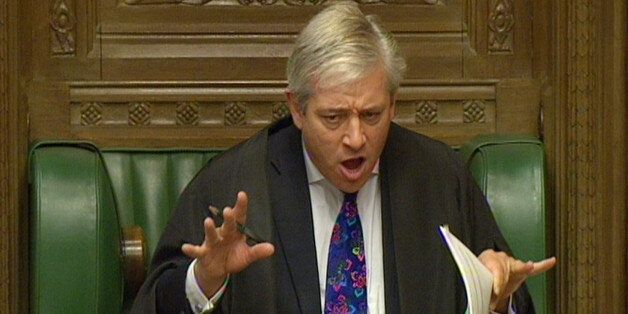 Commons Speaker John Bercow during Prime Minister's Questions in the House of Commons