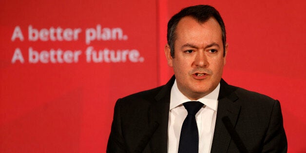 Shadow Transport Secretary Michael Dugher at The Tetley Gallery in Leeds where Labour's launch of its campaign for May's local elections which had plans to give town and cities across England London-style powers to regulate public transport.