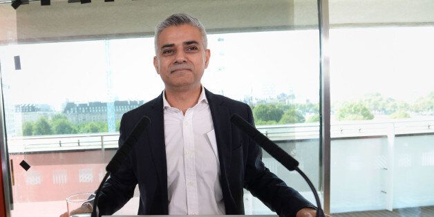 Sadiq Khan after it was announced that he has been chosen as the Labour candidate to run for London Mayor in 2016.