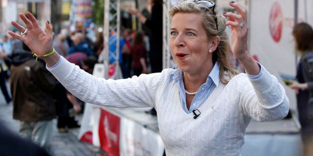 Katie Hopkins on the Royal Mile in Edinburgh during the Edinburgh Festival Fringe.