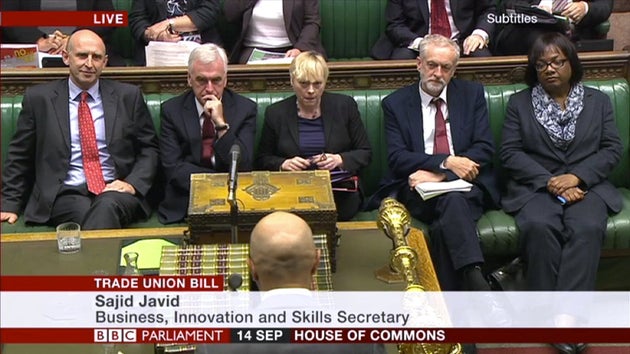 Jeremy Corbyn Pictured On Labour S Front Bench For The First Time