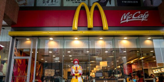 TIANJIN, CHINA - 2016/02/21: A figurine of Ronald McDonald stands outside a McDonald's restaurant. McDonalds announced its fourth-quarter same-store sales of 2015 in China rose 4%, a second straight quarter of growth. (Photo by Zhang Peng/LightRocket via Getty Images)