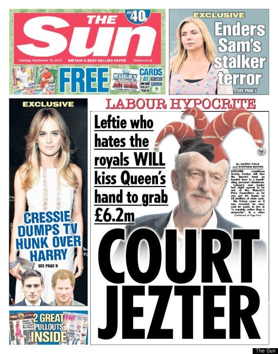 The Sun's Front Page Smear Story On 'Hypocrite' Jeremy Corbyn Revealed ...