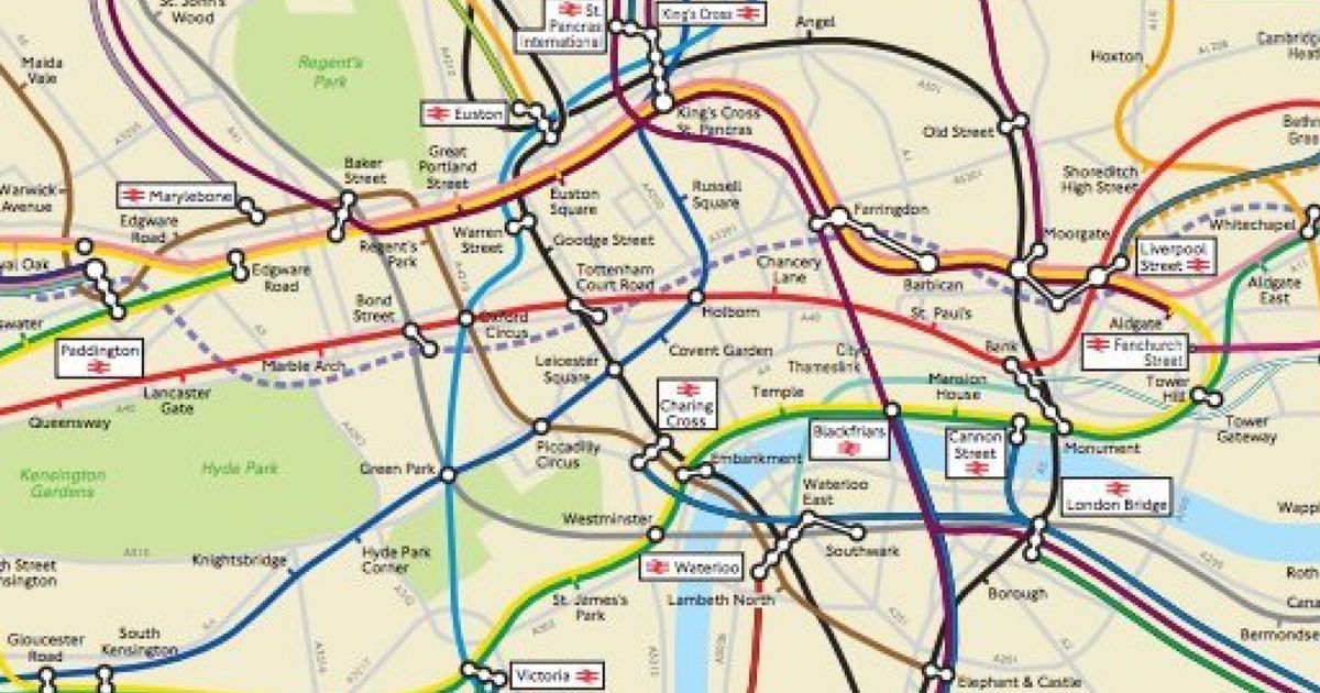 London Underground: Geographically Accurate Map Obtained ...