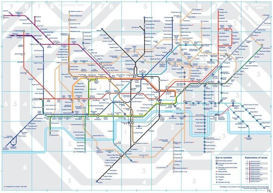 London Underground: Geographically Accurate Map Obtained By Freedom Of ...