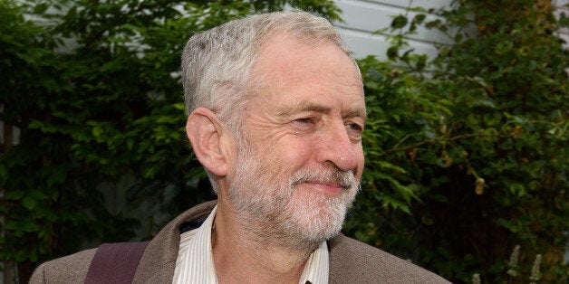 LONDON, ENGLAND - SEPTEMBER 16: Jeremy Corbyn departs his North London home ahead of the Prime Ministers questions on September 16, 2015 in London, England. This will be the labour leaders first Prime Minister's Questions in the House of Commons since being elected leader of labour party (Photo by Ben Pruchnie/Getty Images)