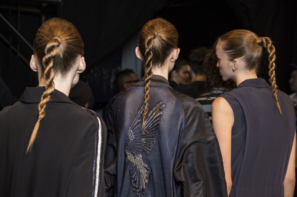 Rope Ponytails At Public School's Spring 2016 Show