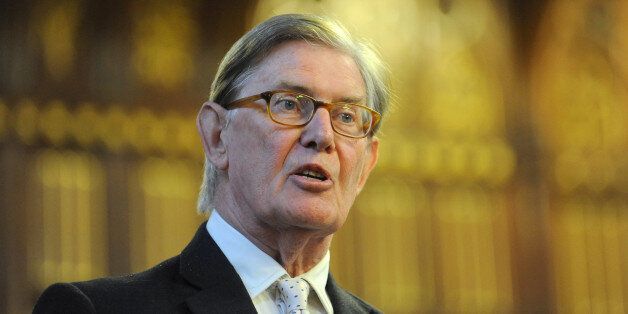 MP Bill Cash speaks to delegates at an event at Manchester Town Hall during the Conservative Conference 2013.