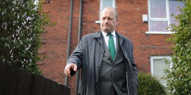 ROCHDALE, ENGLAND - APRIL 10: Labour party candidate Simon Danczuk campaigns on the streets of Rochdale as the second week of electioneering comes to a close on April 10, 2015 in Rochdale, England. Simon Danczuk has been the current MP for Rochdale since 2010 and has gained a reputation for being 'outspoken and maverick'. (Photo by Christopher Furlong/Getty Images)