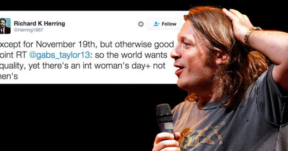 International Women's Day Richard Herring Spends 24 Hours Correcting