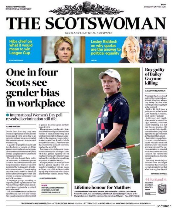 The Scotsman Newspaper Has Rebranded As The Scotswoman For The First