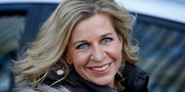 LONDON, UNITED KINGDOM - FEBRUARY 9: Katie Hopkins seen leaving the ITV Studios after an appearance on 'Loose Women' on February 9, 2015 in London, England. (Photo by Neil Mockford/Alex Huckle/GC Images)