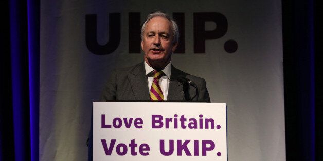 UKIP's Neil Hamilton speaks at the UKIP 2014 Spring Conference at the Riviera International on February 28, 2014 in Torquay, England. The anti-European Union UK Independence Party leader Nigel Farage is looking to galvanise support ahead of May's European Parliament elections when they hope to win the most seats in the contest, building on its strong poll ratings and success in last year's local elections. (Photo by Matt Cardy/Getty Images)